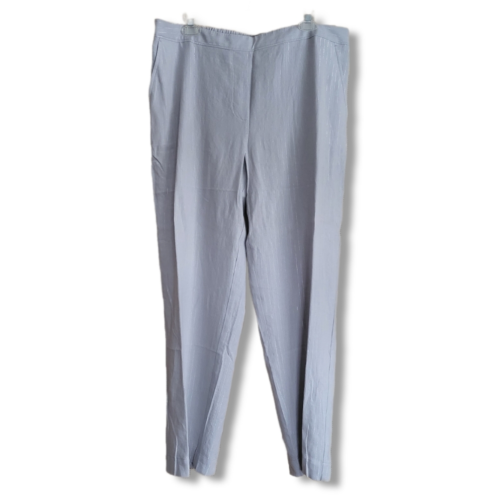 Chico's Pull On Straight Pants, Linen Blend 2.5